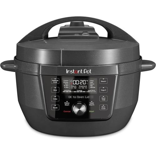 Instant Pot Pro (8 QT) 10-in-1 Pressure Cooker, Slow Cooker, Rice/Grain Cooker, Steamer, Sauté, Sous Vide, Yogurt Maker, Sterilizer, and Warmer, Includes App with Over 800 Recipes, Black