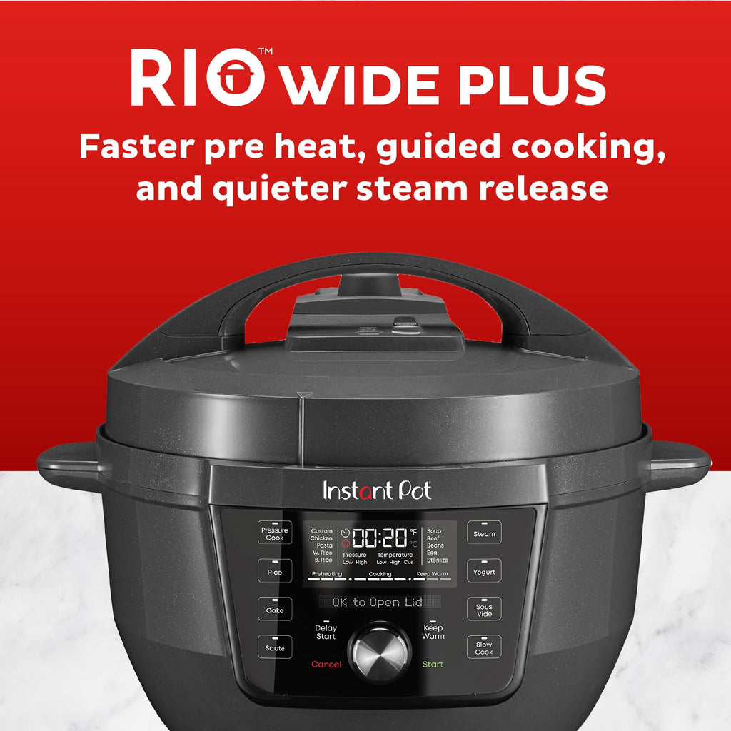 Instant Pot Pro (8 QT) 10-in-1 Pressure Cooker, Slow Cooker, Rice/Grain Cooker, Steamer, Sauté, Sous Vide, Yogurt Maker, Sterilizer, and Warmer, Includes App with Over 800 Recipes, Black
