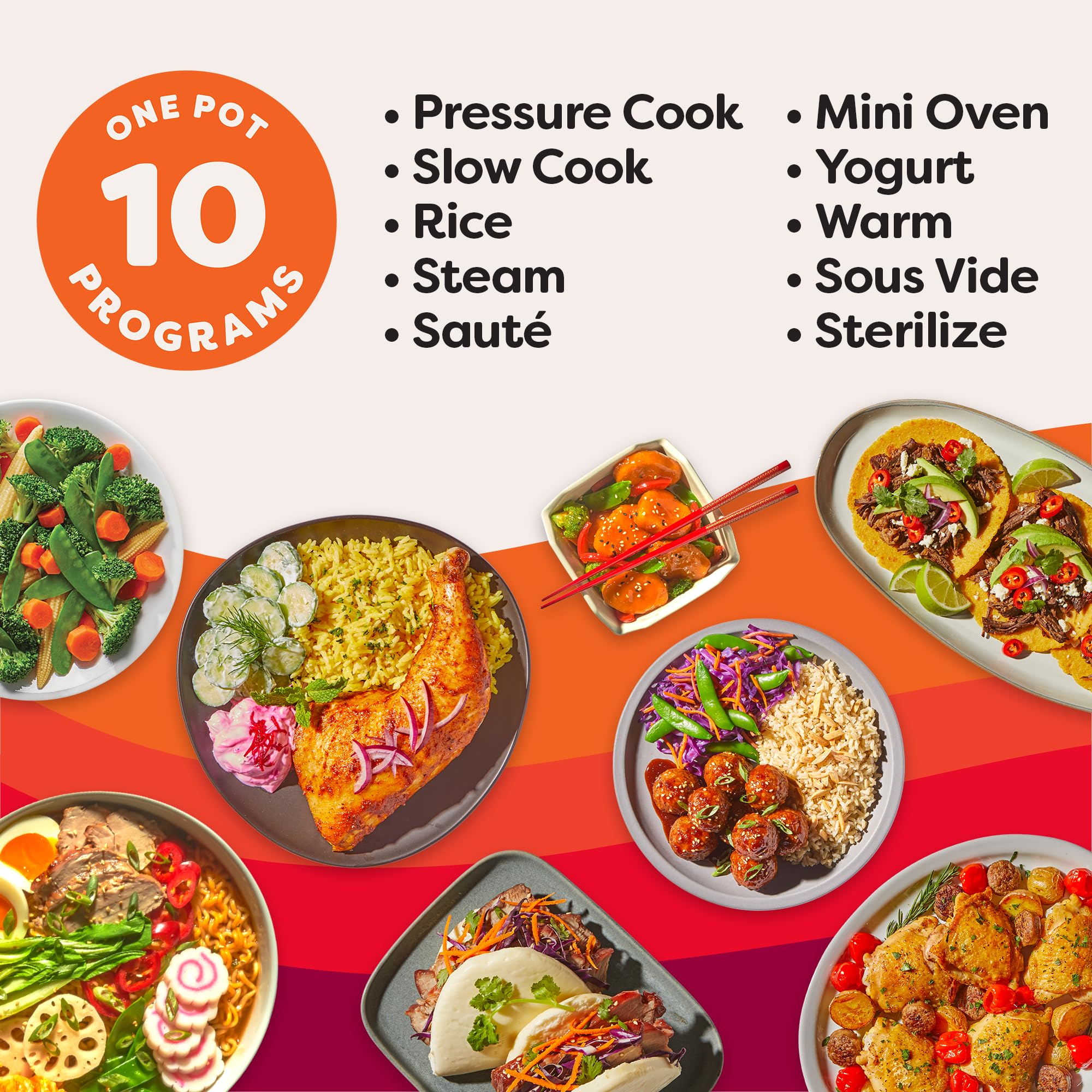 Instant Pot Pro (8 QT) 10-in-1 Pressure Cooker, Slow Cooker, Rice/Grain Cooker, Steamer, Sauté, Sous Vide, Yogurt Maker, Sterilizer, and Warmer, Includes App with Over 800 Recipes, Black